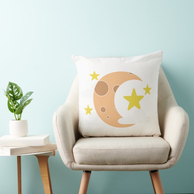 Almofada    Whimsical Crescent Moon Pillow (Cadeira)