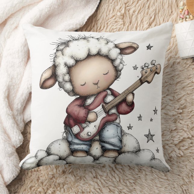 Almofada Whimsical Cute Sheep (Cobertor)