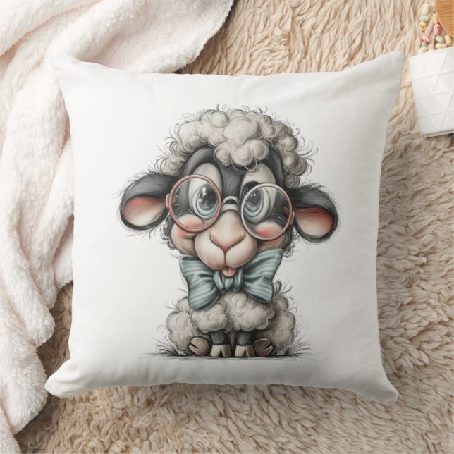Almofada Whimsical Cute Sheep (Cobertor)