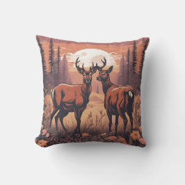 Almofada Whimsical Deer Grazing D5