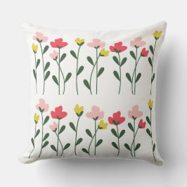 Almofada Whimsical Garden Rows Pillows