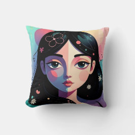 Almofada Whimsical Modern Art Throw Pillow