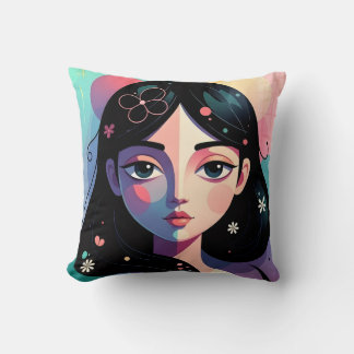 Almofada Whimsical Modern Art Throw Pillow