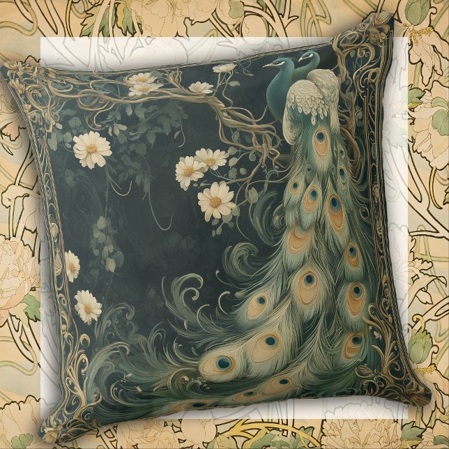 Almofada Whimsical Peacock Home Décor Accent Throw Pillow (Criador carregado)