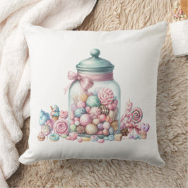 Almofada Whimsical Watercolor Sweet Candy