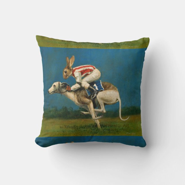 Almofada Whippet Com Cushion De Rabbit Jocky (Frente)