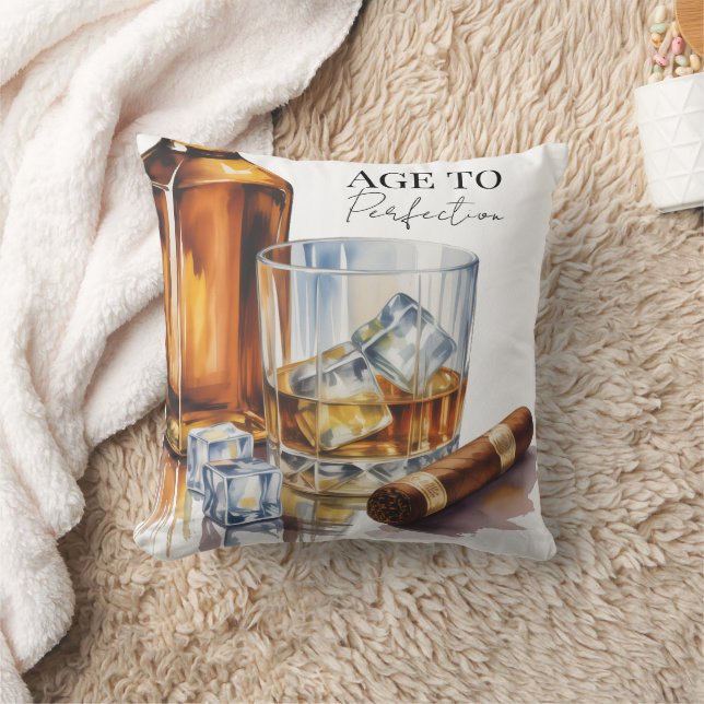 Almofada Whiskey and Cigar Men’s Birthday Party (Cobertor)