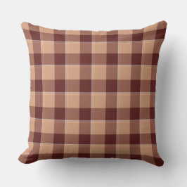 Almofada Whiskey and Livid Brown Plaid
