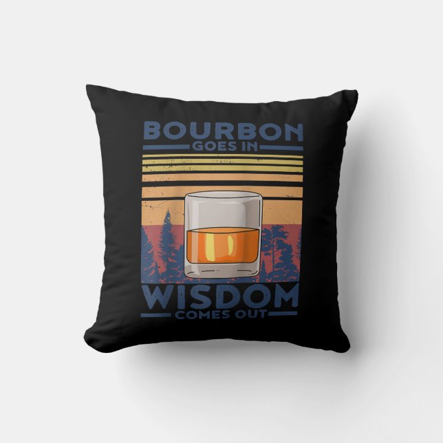 Almofada Whiskey Bourbon sai na sabedoria (Frente)