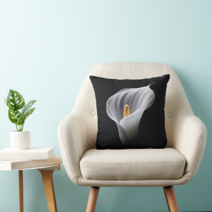 Almofada White Calla Lily Em Preto