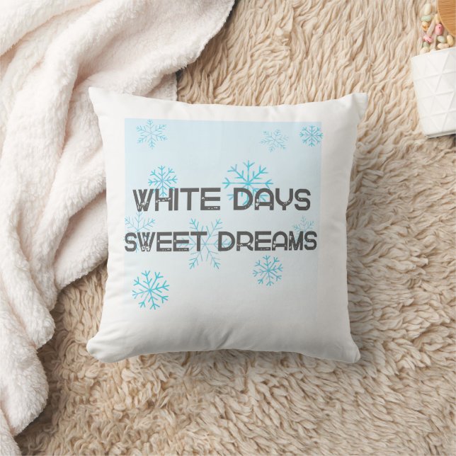 Almofada White Days Sweet Dreams Cozy Winter Blanket | Snow (Cobertor)