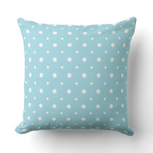 White on Pale Blue Quirky Bolinhas Patterno