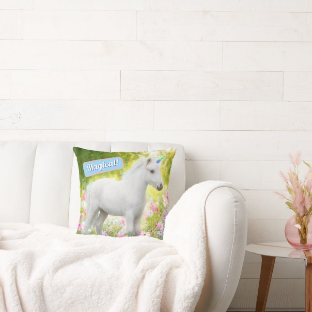 Almofada White Pony Unicorn (Sofá)