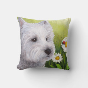 Almofada White Westie Dog 83 Caso De Travesseiro
