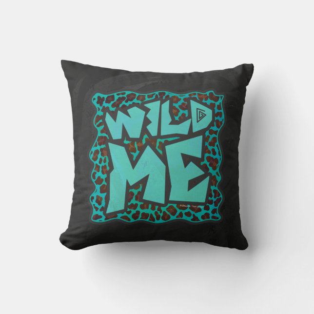 Almofada Wild Me Brown e Teal Leopard Design (Frente)