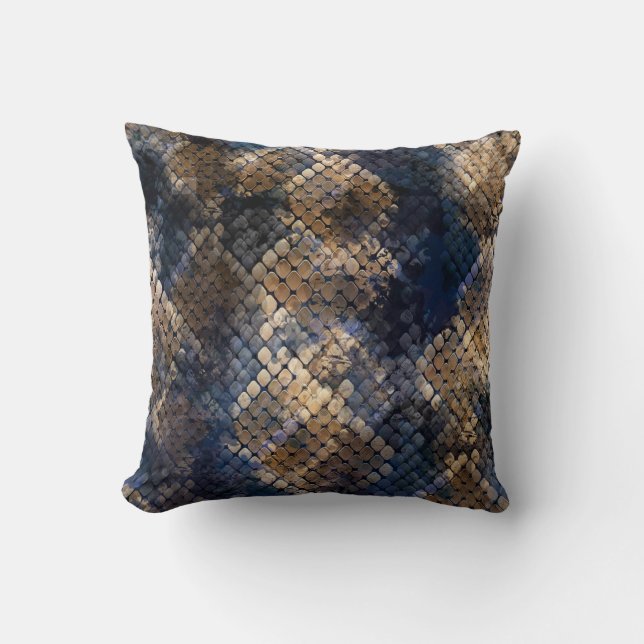 Almofada Wild Snakeskin Watercolor Design (Frente)
