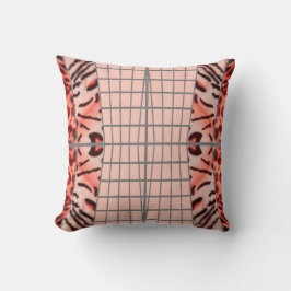 Almofada Wildcat Matrix - Bengal Cat Leopard Pink Pillow