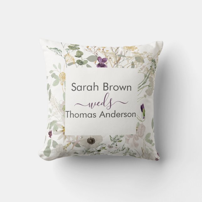 ALMOFADA WILDFLOWER YELLOWER E PURPLE COLORIDOS (Frente)