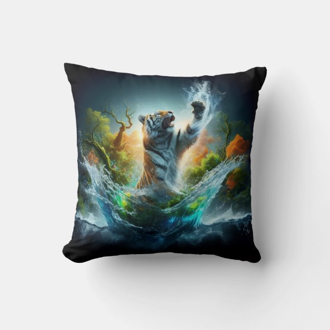 Almofada Wildlife Tiger Splash (Frente)