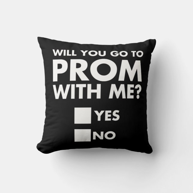Almofada Will You Go To Prom With Me Promposal Print (Frente)