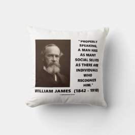 Almofada William James Many Social Selves Quote