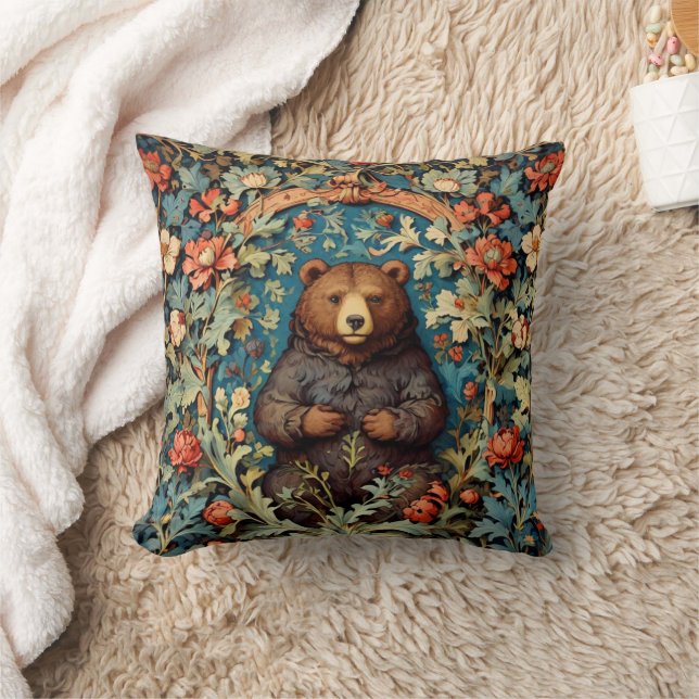 Almofada William Morris Bear Travesseiro decorativo (Cobertor)