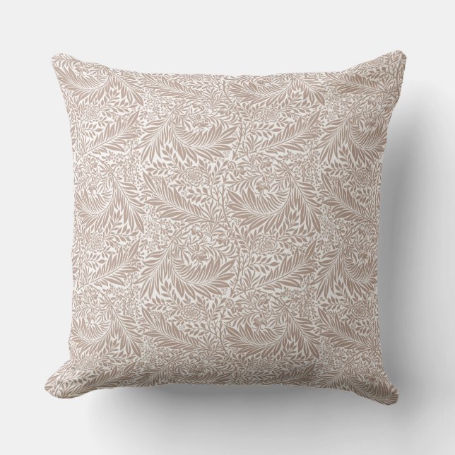 Almofada William Morris Beige Larkspur Pattern (Frente)