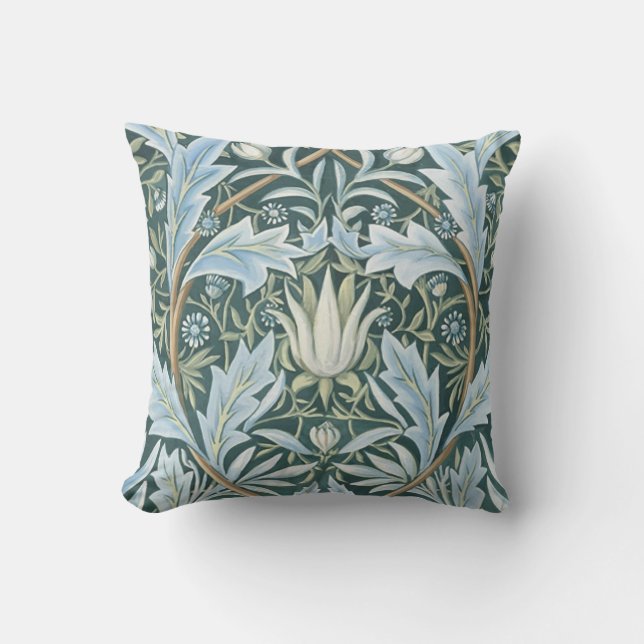 Almofada William Morris Fine Floral Wallpaper Padrão (Frente)