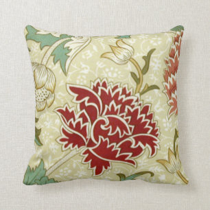 Almofada William Morris Fine Red Floral Wallpaper