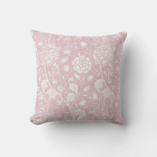 Almofada William Morris Floral Patterno a Rosa