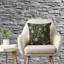 William Morris Fruta Padrão com Monograma Inicial