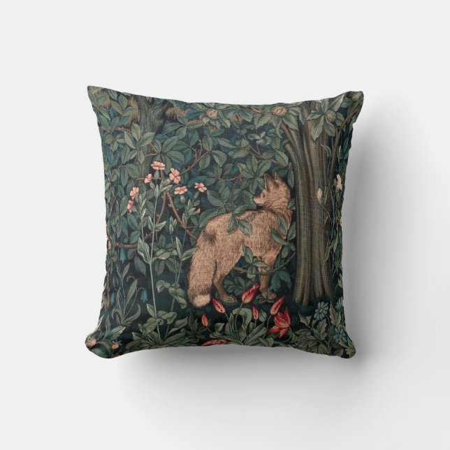 Almofada William Morris Greenery Fox Willife (Frente)