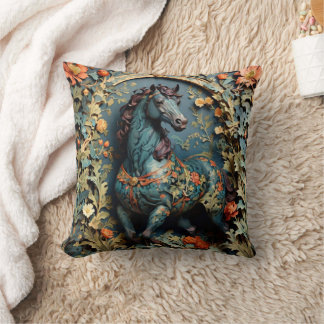 Almofada William Morris Horse Travesseiro decorativo