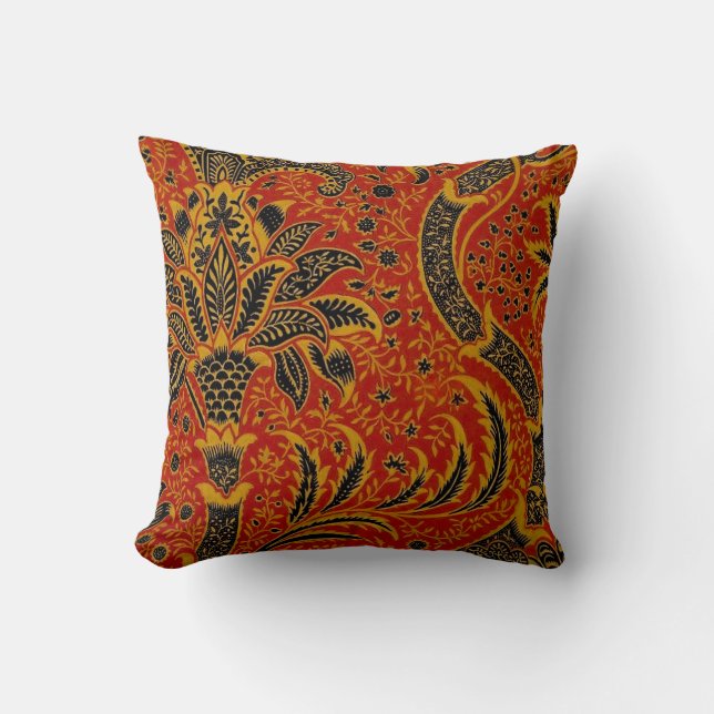 Almofada William Morris India Red Floral (Frente)