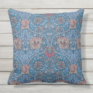 Almofada William Morris, Linda, padrão floral, safra