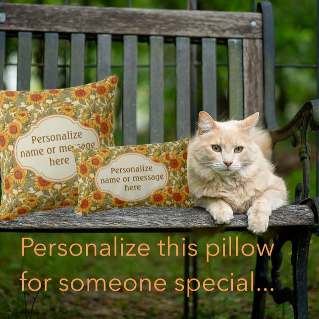 Almofada William Morris Personalizou O Portão De Girassol D (Criador carregado)