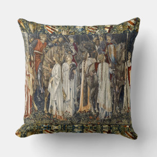 Almofada William Morris Quest para o Santo Graal: Floresta