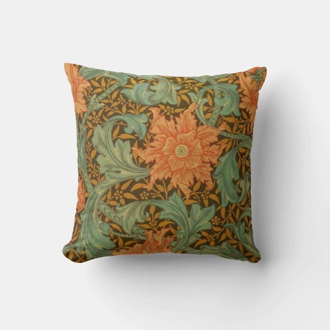 Almofada William Morris Solteiro Stem Pattern Art Nouveau (Frente)
