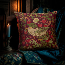 Almofada William Morris Strawberry Thef Travesseiro decorat