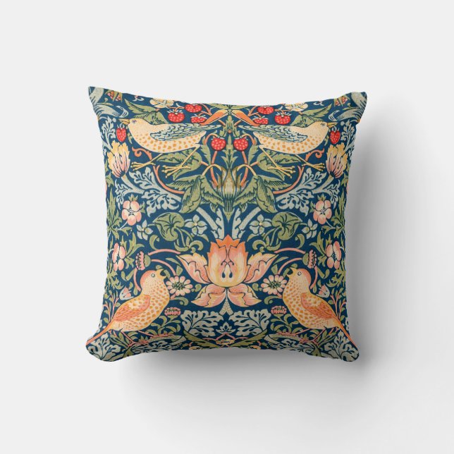Almofada William Morris Strawberry Thief Design (Frente)