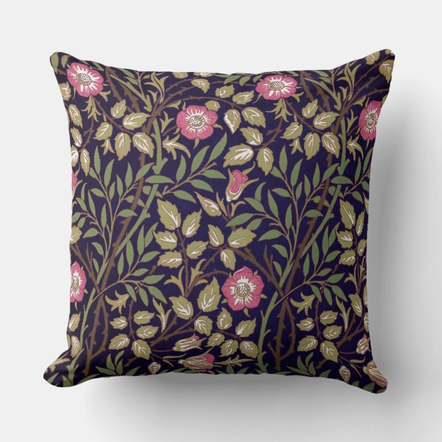 Almofada William Morris Sweet Briar Floral Art Nouveau (Frente)