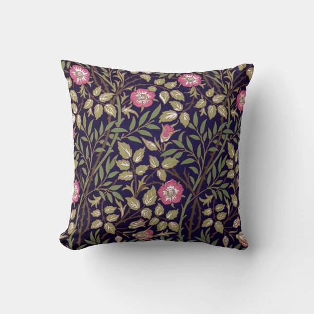 Almofada William Morris Sweet Briar Floral Art Nouveau (Frente)
