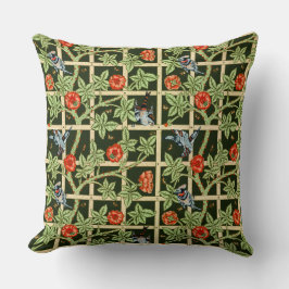 Almofada William Morris Trellis Pattern em Verde
