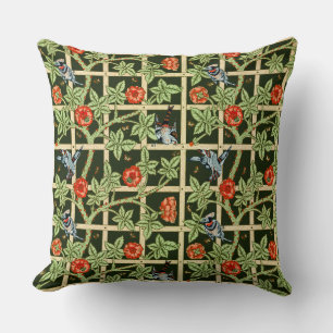 Almofada William Morris Trellis Pattern em Verde