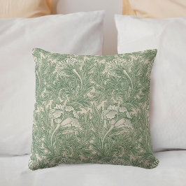 Almofada William Morris Tulip Pattern Sage Green