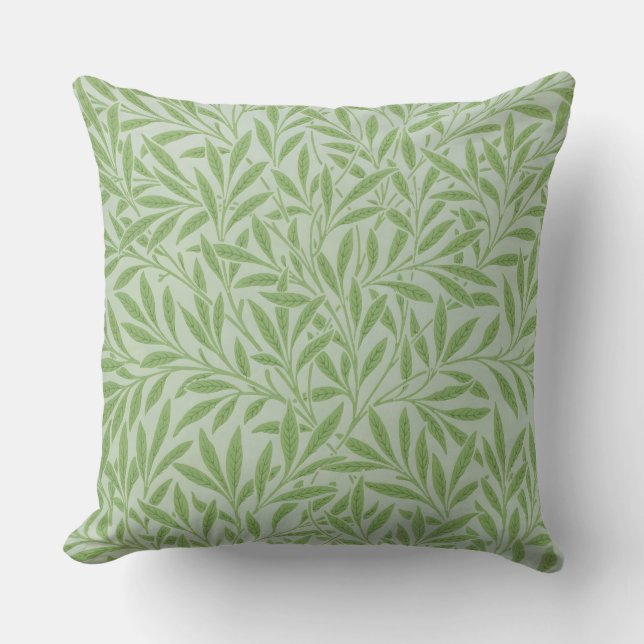 Almofada William Morris Willow Flor Classic Verde (Frente)