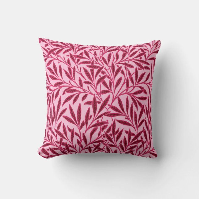 Almofada William Morris Willow Pattern, Mandarin Orange (Frente)