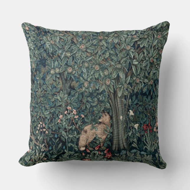 Almofada William Morris Woodland Fox (Frente)