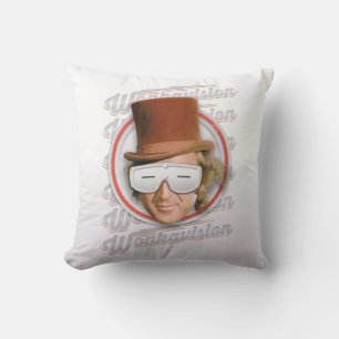 Almofada Willy Wonka nos óculos Wonkavision