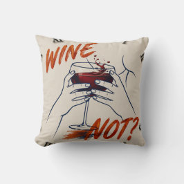 Almofada Wine Not? Funny Wine Modern